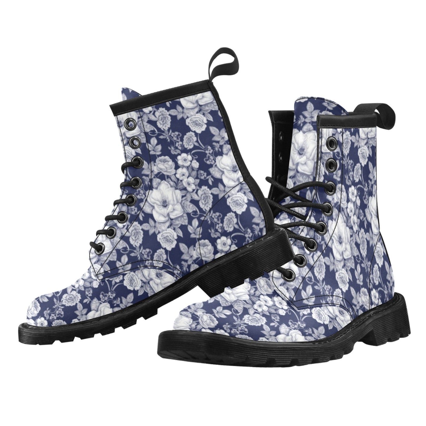 Floral Infrared Pattern Women's Boots