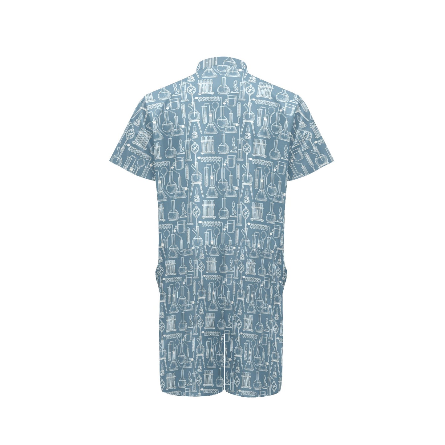 Chemical Pattern Print Design 05 Men's Romper