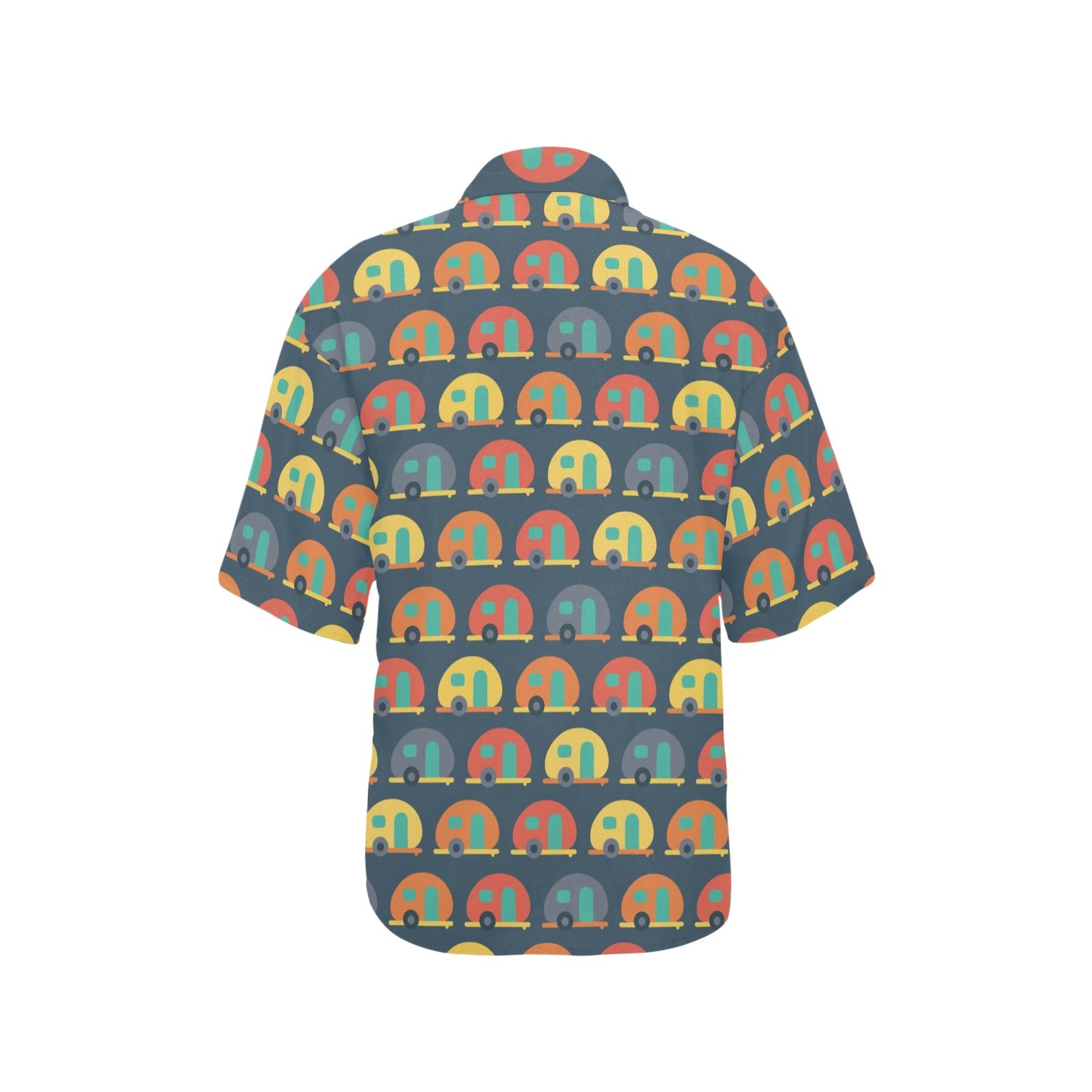 Camper Pattern Print Design 02 Women's Hawaiian Shirt