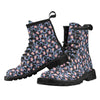 Lotus with Moon Pink Print Themed Women's Boots