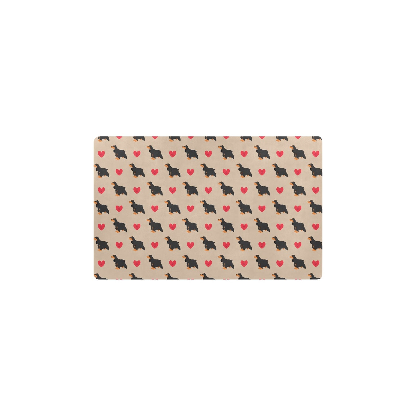 Cocker Pattern Print Design 02 Kitchen Mat