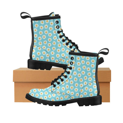 Daisy Pattern Print Design DS03 Women's Boots