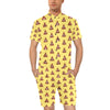 Emoji Poop Print Pattern Men's Romper