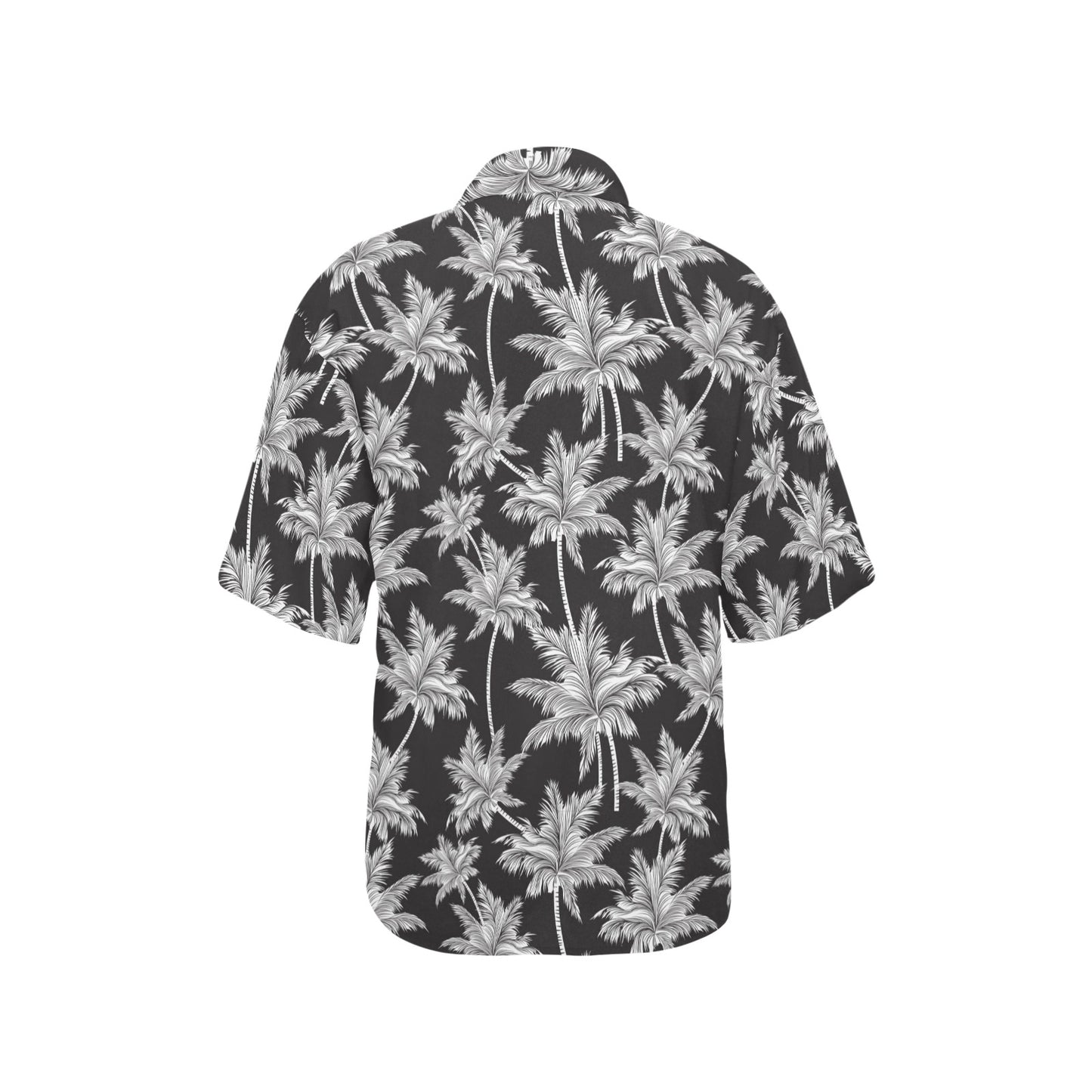 Palm Tree Pattern Print Design PT03 Women's Hawaiian Shirt