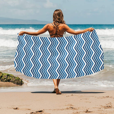 Chevron Print Design LKS403 Beach Towel 32" x 71"