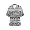 Draw Tribal Aztec Women's Hawaiian Shirt