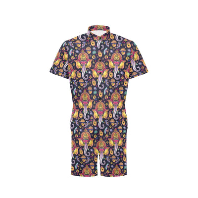 Ganesha Indian Pattern Print Design 03 Men's Romper