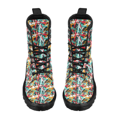 Splatter Print Design LKS304 Women's Boots