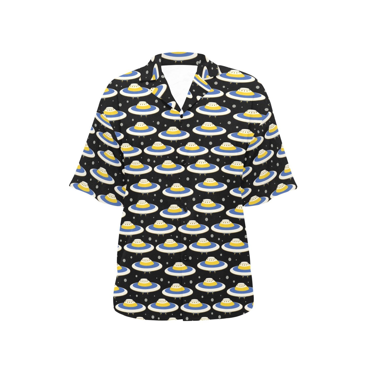 UFO Print Design LKS303 Women's Hawaiian Shirt
