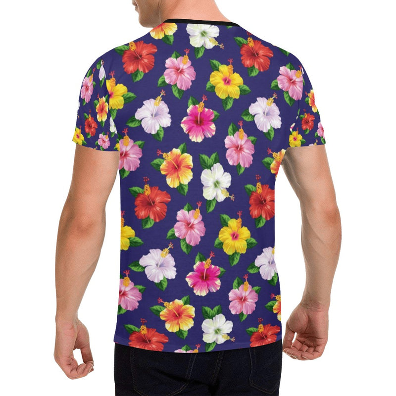 Hibiscus Colorful Print Design LKS301 Men's All Over Print T-shirt