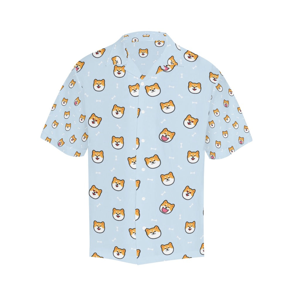 Shiba Inu Print Design LKS3012 Men's Hawaiian Shirt