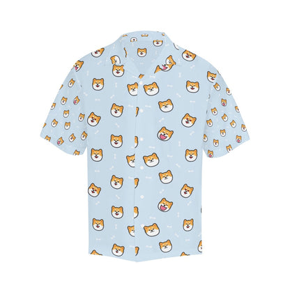 Shiba Inu Print Design LKS3012 Men's Hawaiian Shirt