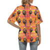 African Girl Aztec Women's Hawaiian Shirt