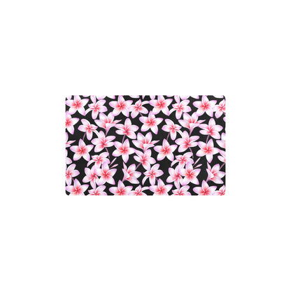 Pink Plumeria Pattern Print Design PM09 Kitchen Mat