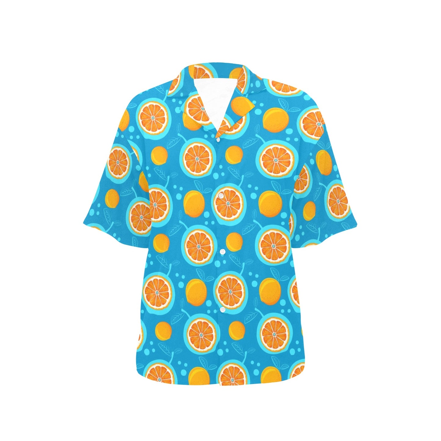 Grapefruit Pattern Print Design GF03 Women's Hawaiian Shirt