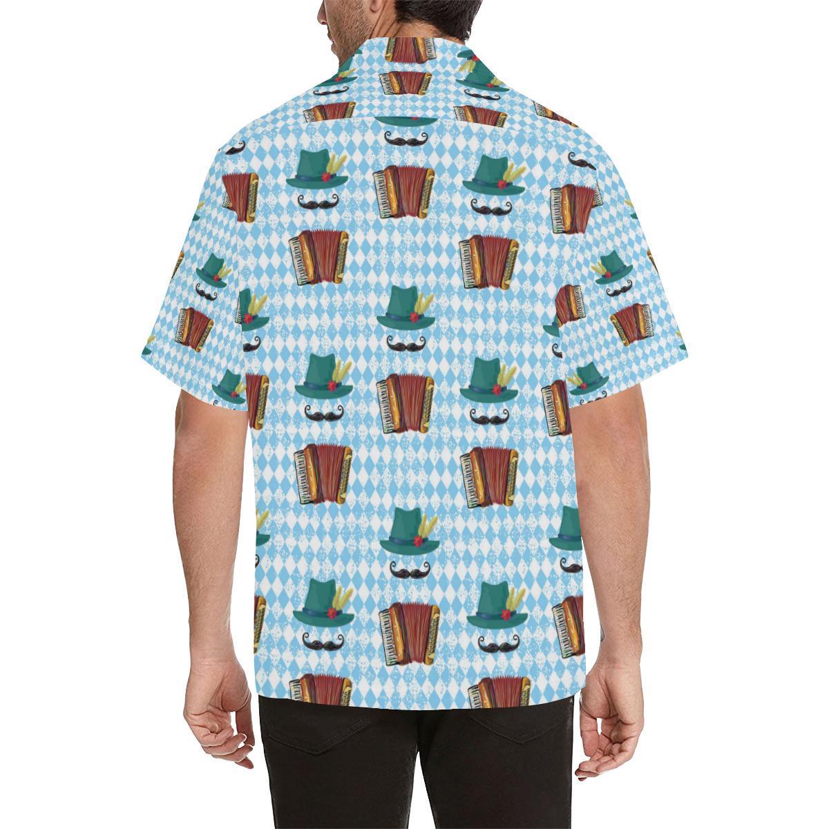 Accordion Mustache Pattern Print Design 01 Hawaiian Shirt-JORJUNE.COM