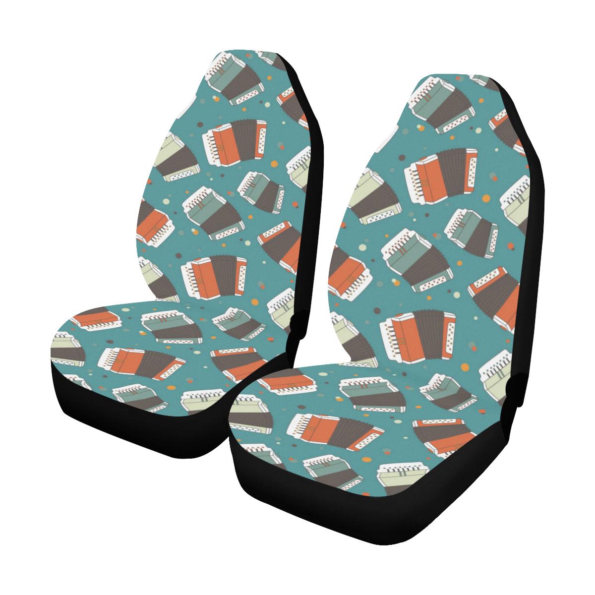 Accordion Pattern Print Design 02 Car Seat Covers (Set of 2)-JORJUNE.COM