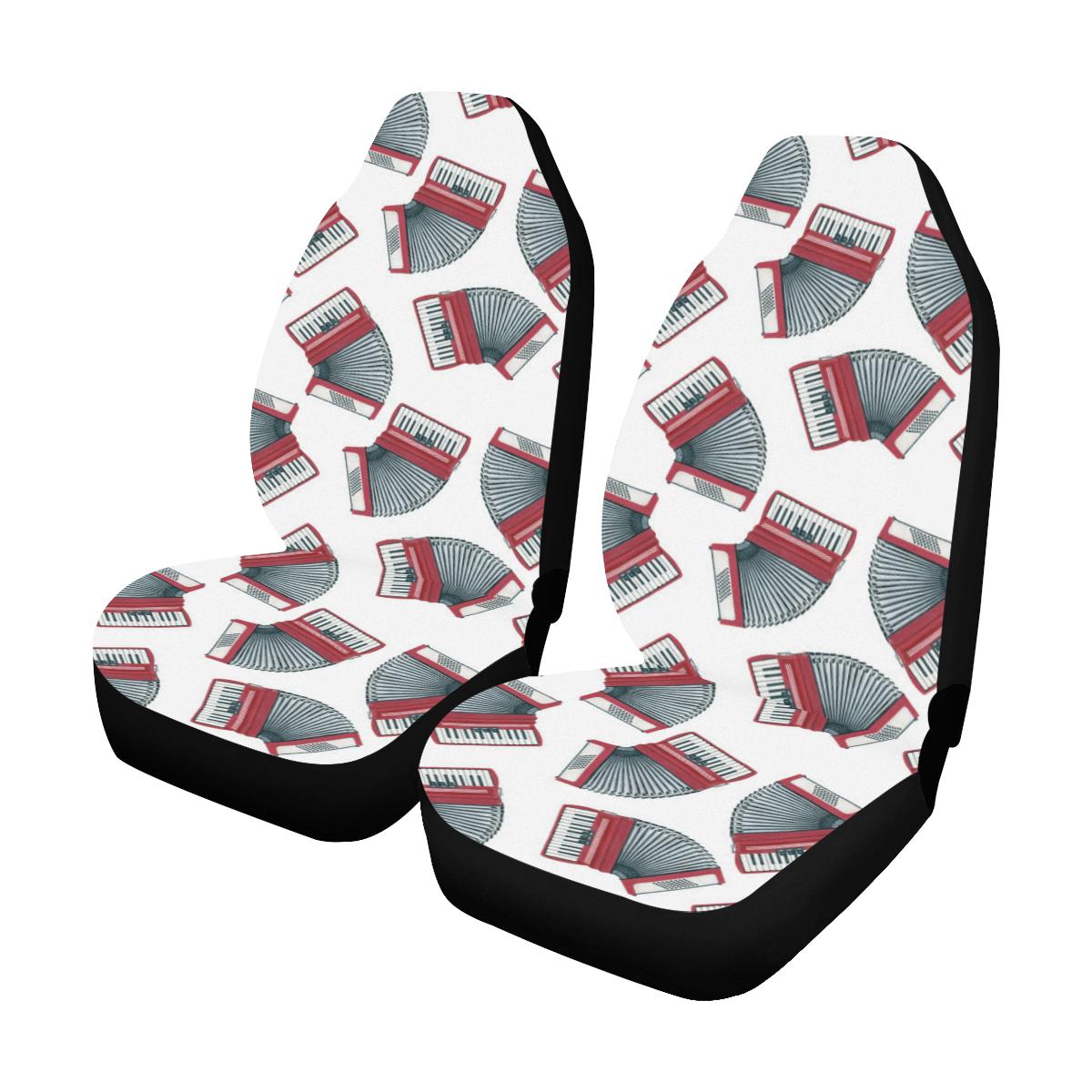 Accordion Pattern Print Design 03 Car Seat Covers (Set of 2)-JORJUNE.COM