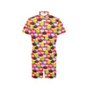 Cupcake Pattern Print Design CP02 Men's Romper