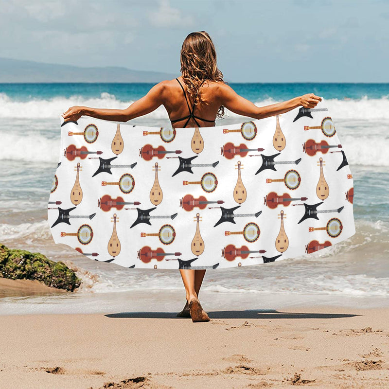 Banjo Print Design LKS403 Beach Towel 32" x 71"