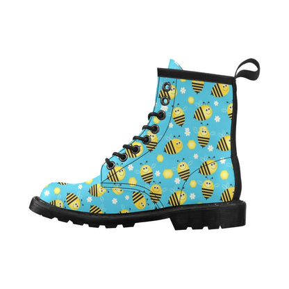 Bee Pattern Print Design BEE06 Women's Boots