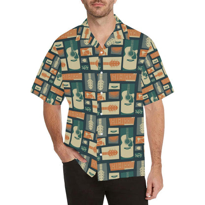Acoustic Guitar Pattern Print Design 02 Hawaiian Shirt-JORJUNE.COM