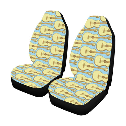 Acoustic Guitar Pattern Print Design 03 Car Seat Covers (Set of 2)-JORJUNE.COM