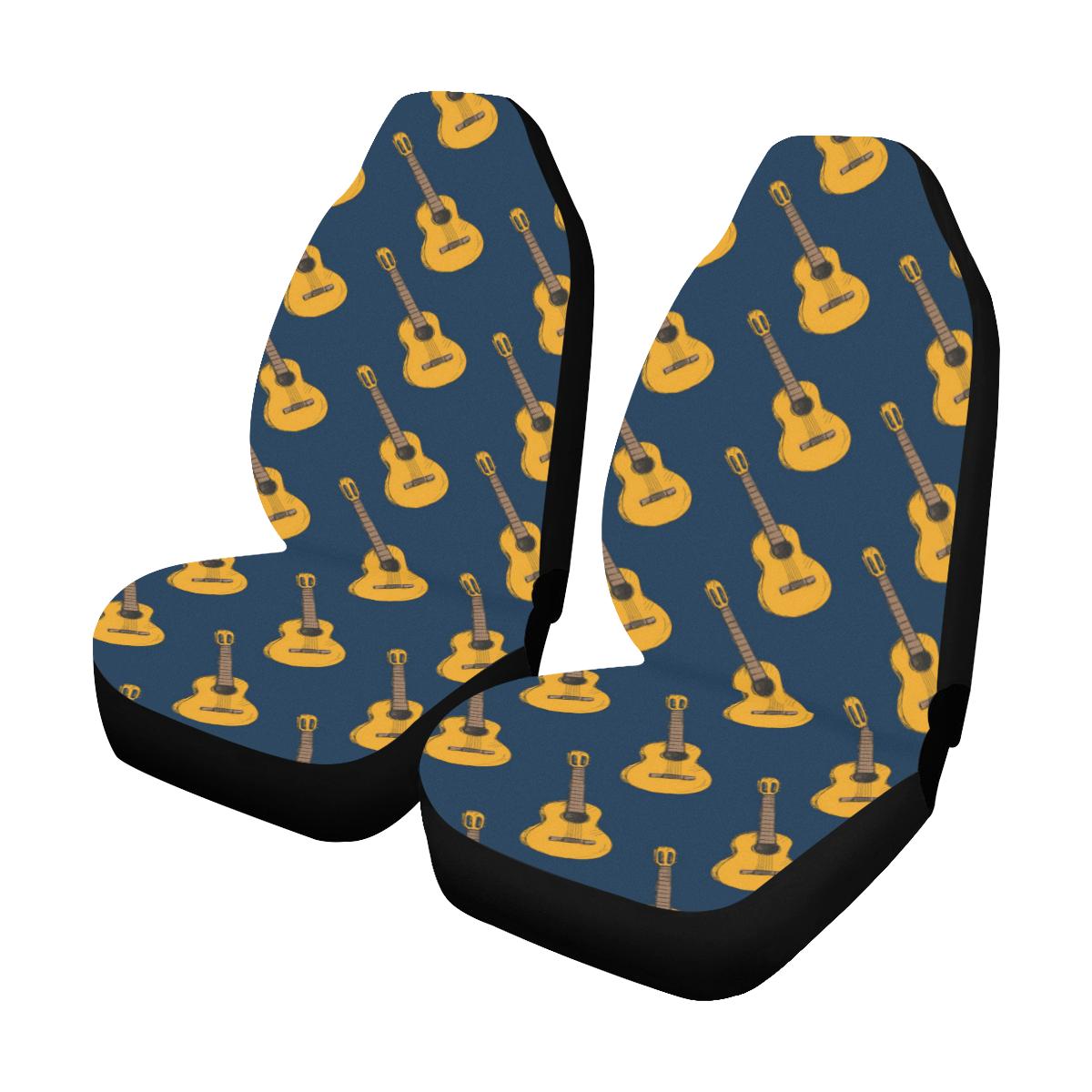 Acoustic Guitar Pattern Print Design 04 Car Seat Covers (Set of 2)-JORJUNE.COM
