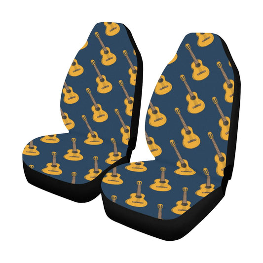 Acoustic Guitar Pattern Print Design 04 Car Seat Covers (Set of 2)-JORJUNE.COM