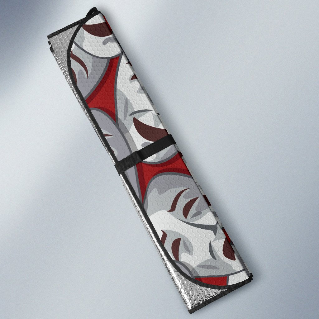 Acting Mask Pattern Print Design 01 Car Sun Shade-JORJUNE.COM