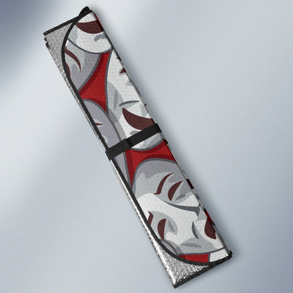 Acting Mask Pattern Print Design 01 Car Sun Shade-JORJUNE.COM