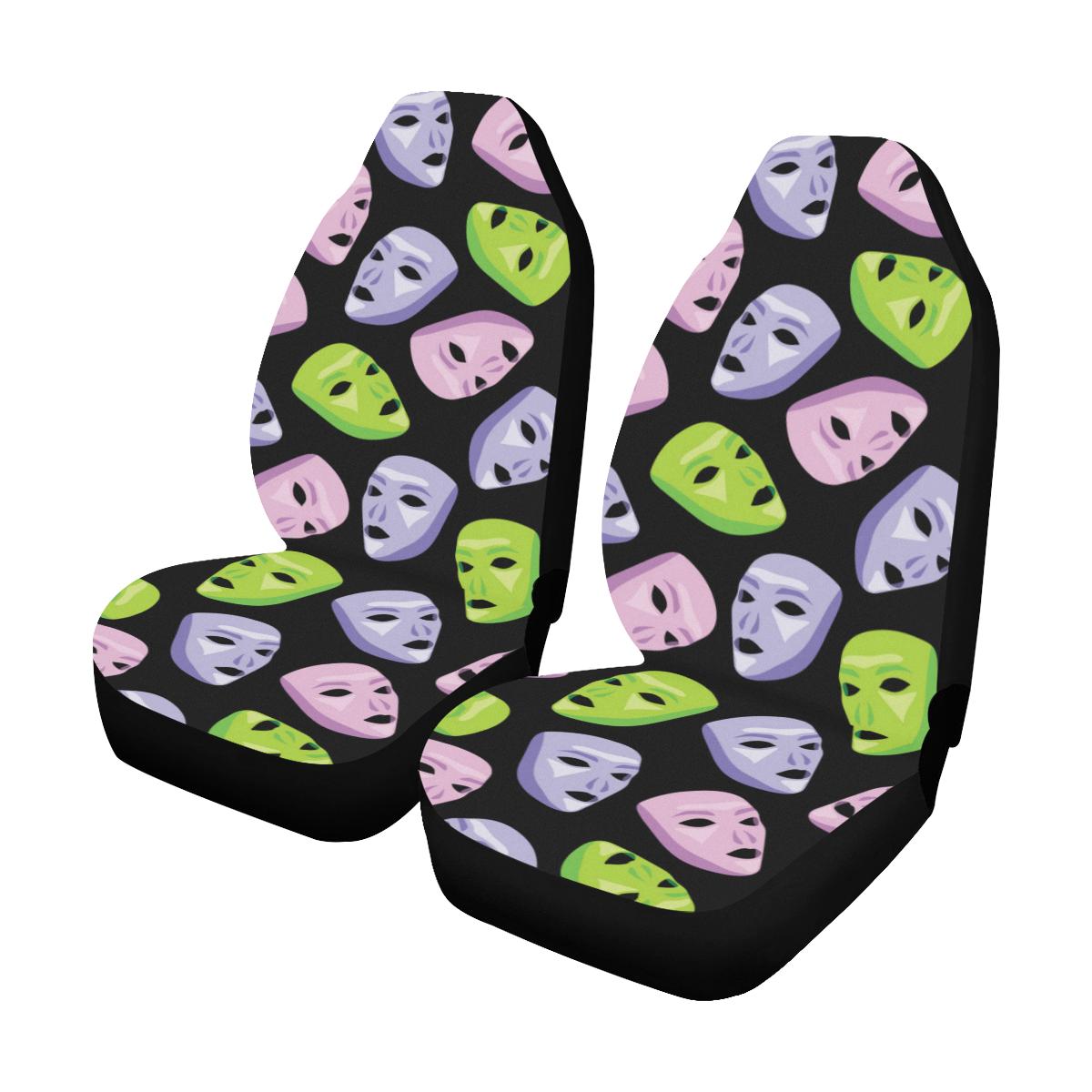 Acting Mask Pattern Print Design 04 Car Seat Covers (Set of 2)-JORJUNE.COM