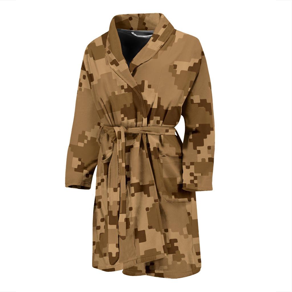 ACU Desert Digital Pattern Print Design 01 Men Bathrobe-JORJUNE.COM