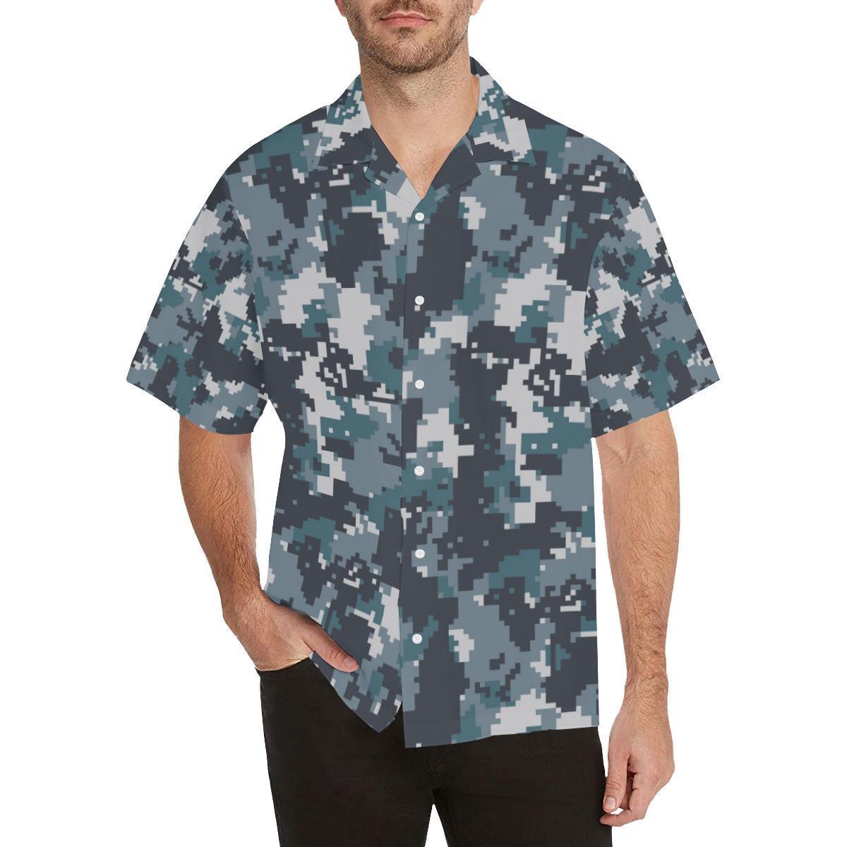 ACU Digital Urban Camouflage Hawaiian Shirt-JORJUNE.COM