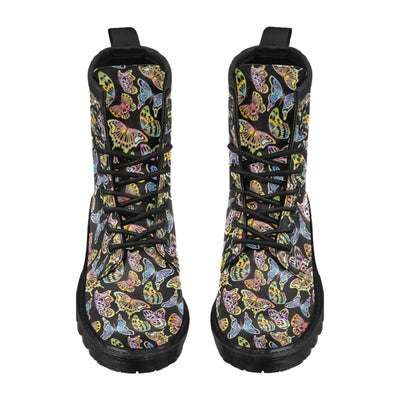 Butterfly Water Color Rainbow Women's Boots