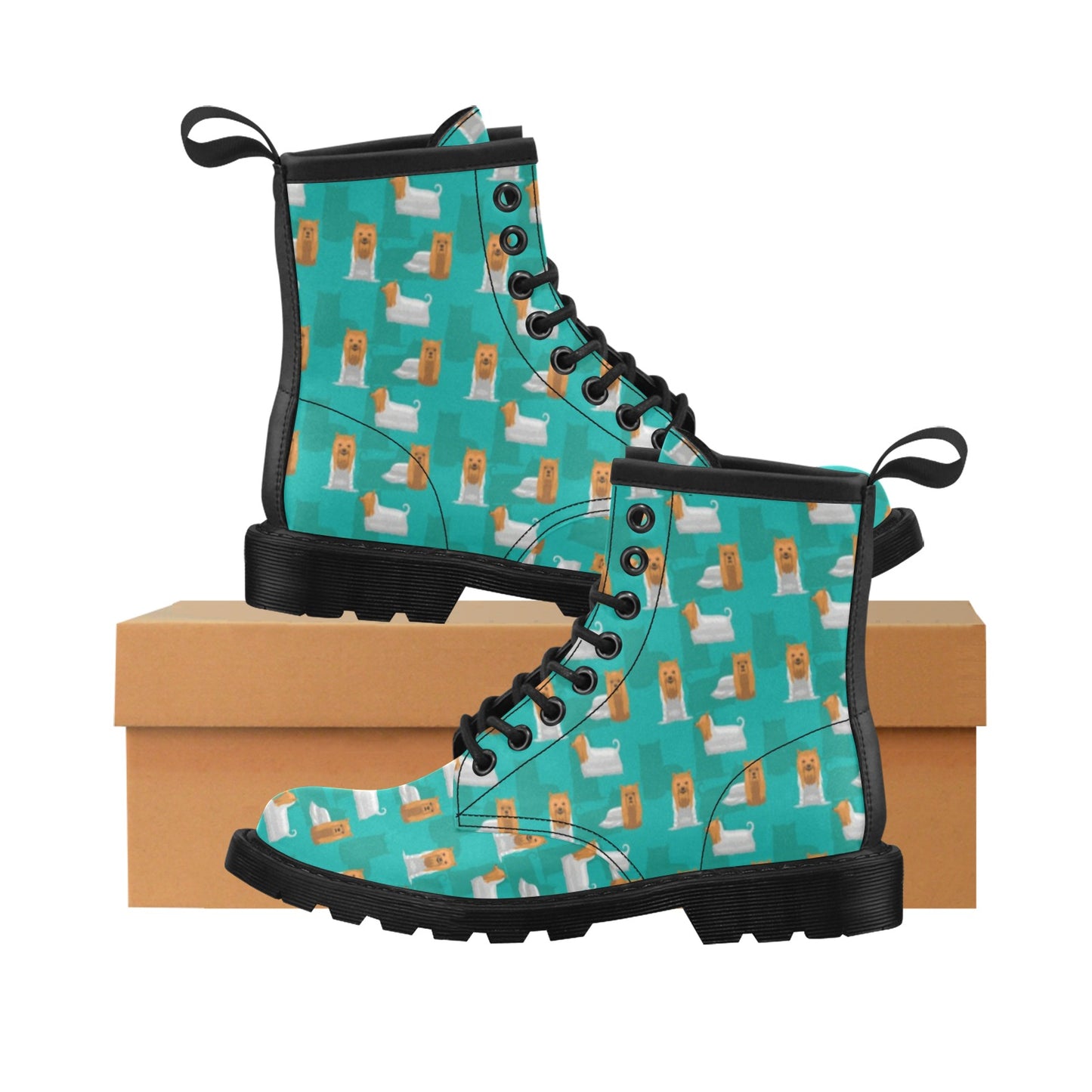 Silky Terriers Print Design LKS301 Women's Boots