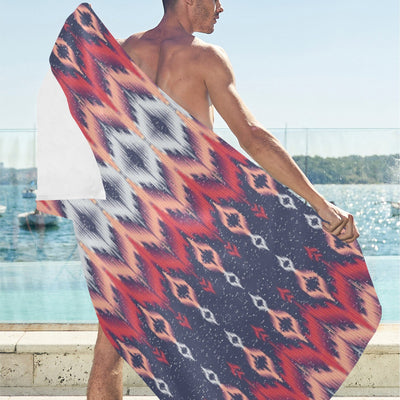 Ikat Print Design LKS401 Beach Towel 32" x 71"