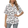 Cow Pattern Print Design 02 Women's Hawaiian Shirt