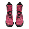 Hibiscus Red Pattern Print LKS308 Women's Boots