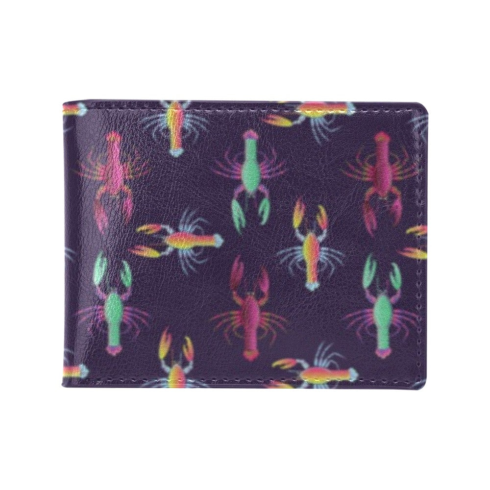 Lobster Print Design LKS402 Men's ID Card Wallet