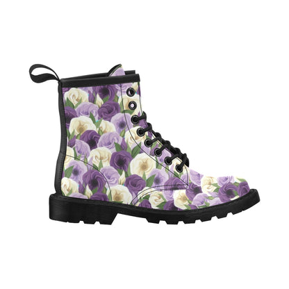 Lisianthus Pattern Print Design LT01 Women's Boots
