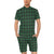 Green Tartan Plaid Pattern Men's Romper