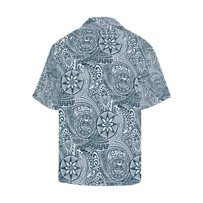 Samoan Pattern Print Design LKS306 Men's Hawaiian Shirt