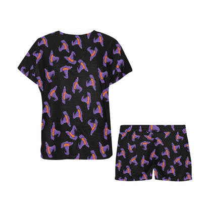 Witch Hat Print Design LKS304 Women's Short Pajama Set