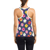 Hibiscus Colorful Print Design LKS301 Women's Racerback Tank Top