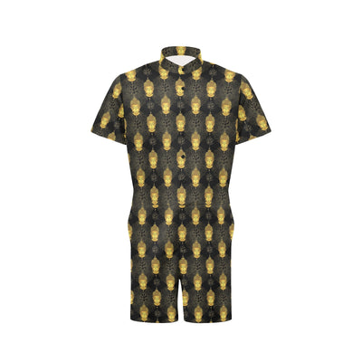 Buddha Pattern Print Design 04 Men's Romper