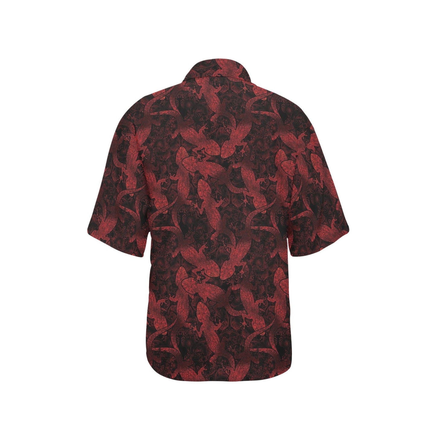 Gecko Pattern Print Design 04 Women's Hawaiian Shirt