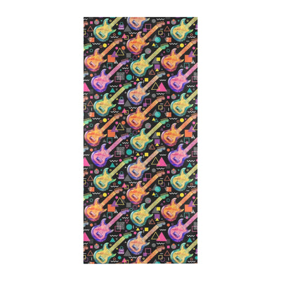 Electric Guitar Print Design LKS403 Beach Towel 32" x 71"