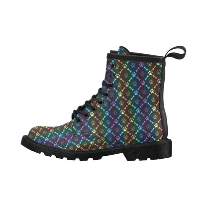 Paw Rainbow Print Women's Boots