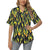 Flame Fire Yellow Pattern Women's Hawaiian Shirt